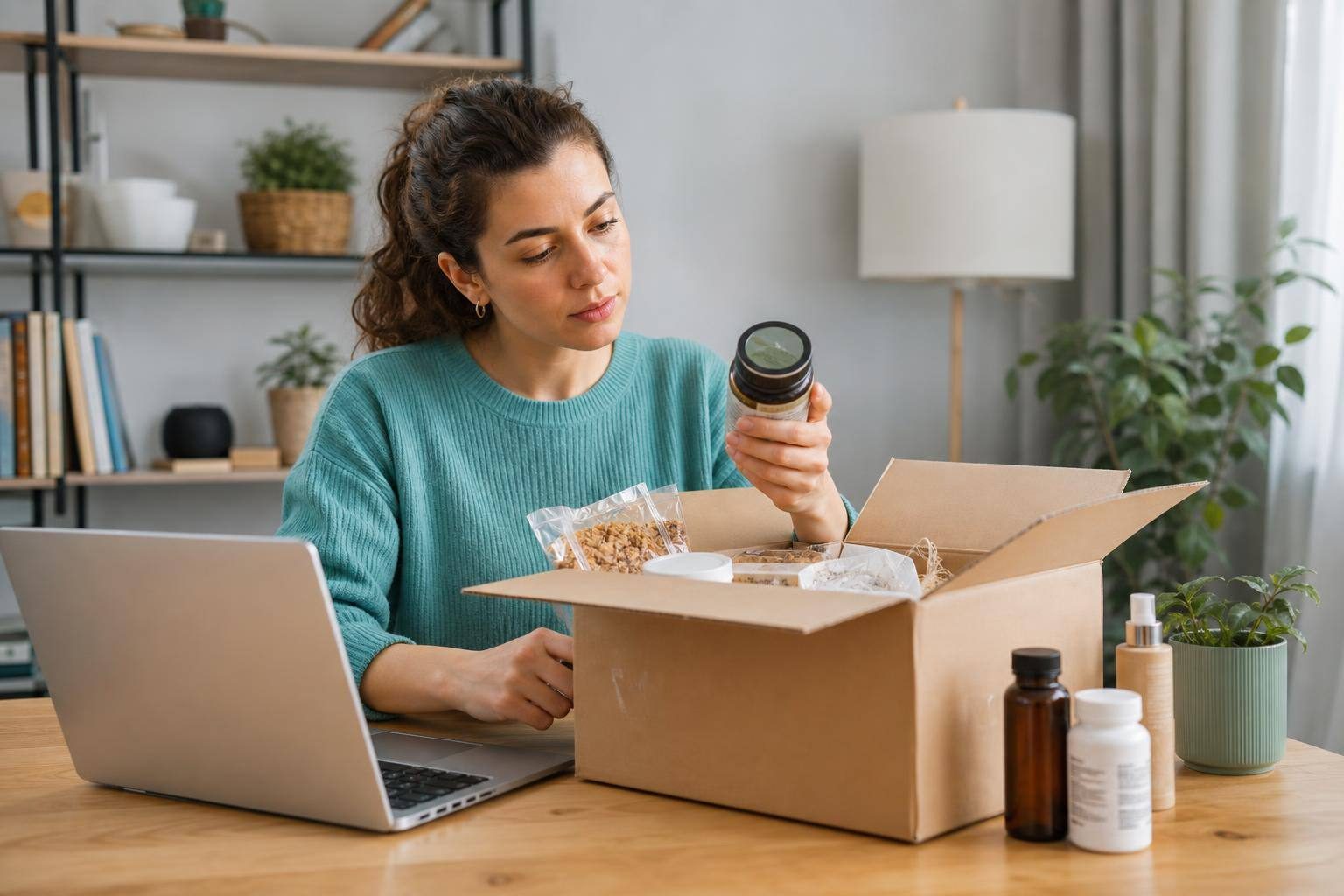Immagine editoriale: Come verificare date, lotti e conservazione quando si acquistano alimenti, cosmetici e integratori online