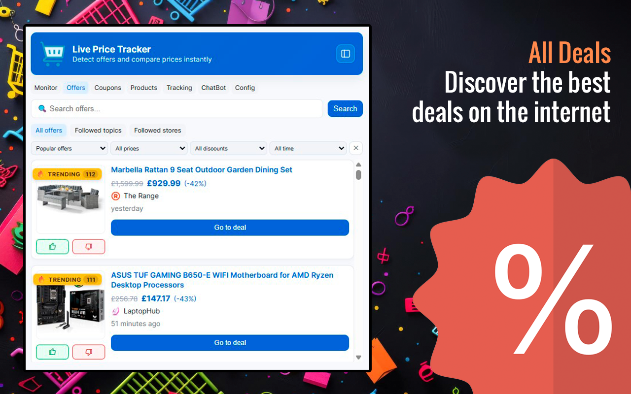 Capture 5 de Live Price Tracker