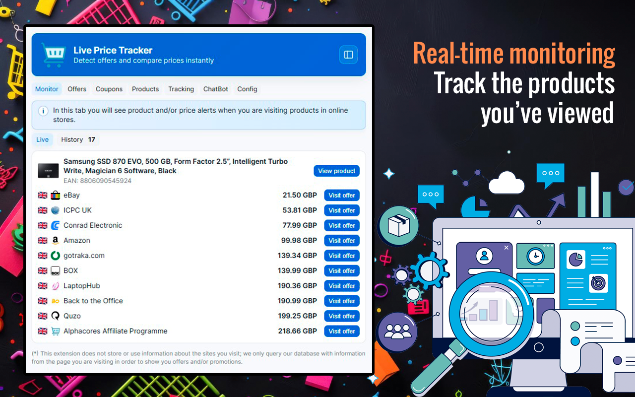 Capture 6 de Live Price Tracker